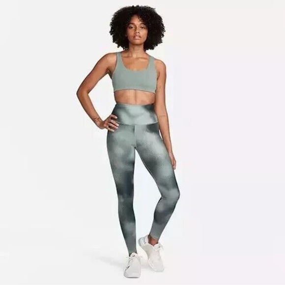 Nike One Women's Size Medium Leggings Printed High-Rise Training FQ6260-010 NEW - Picture 3 of 10
